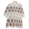 Retro Brown Barber Cape - Salon Hair Cutting Cape for Women,Men,Kids,Adults,Abstract Geometric Middle Century Ombre Plaid Haircut Cape with Elastic Neckline Hairdressing Stylist Cape Gown Accessories view 1