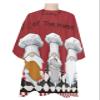 Checkered Plaid Red Black Barber Cape - Salon Hair Cutting Cape for Women,Men,Kids,Adults,Funny Cute Chef Gnomes Cooking Haircut Cape with Elastic Neckline Hairdressing Stylist Cape Gown Accessories view 1