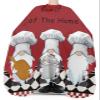 Checkered Plaid Red Black Barber Cape - Salon Hair Cutting Cape for Women,Men,Kids,Adults,Funny Cute Chef Gnomes Cooking Haircut Cape with Elastic Neckline Hairdressing Stylist Cape Gown Accessories view 3