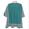 Blue Green Black Barber Cape - Salon Hair Cutting Cape for Women,Men,Kids,Adults,Traditional Blue Black Geometric Tile Pattern Haircut Cape with Elastic Neckline Hairdressing Stylist Cape Gown view 1