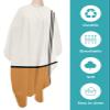 Orange Barber Cape - Salon Hair Cutting Cape for Women,Men,Kids,Adults,Modern Abstract Geometric Patchwork Stripes Art Haircut Cape with Elastic Neckline Hairdressing Stylist Cape Gown Accessories view 2
