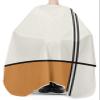 Orange Barber Cape - Salon Hair Cutting Cape for Women,Men,Kids,Adults,Modern Abstract Geometric Patchwork Stripes Art Haircut Cape with Elastic Neckline Hairdressing Stylist Cape Gown Accessories view 3