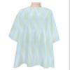 Green Geometric Stripes Barber Cape - Salon Hair Cutting Cape for Women,Men,Kids,Adults,Blue Modern Abstract Minimalistic Art Haircut Cape with Elastic Neckline Hairdressing Stylist Cape Gown view 1