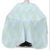 Green Geometric Stripes Barber Cape - Salon Hair Cutting Cape for Women,Men,Kids,Adults,Blue Modern Abstract Minimalistic Art Haircut Cape with Elastic Neckline Hairdressing Stylist Cape Gown view 3
