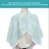 Green Geometric Stripes Barber Cape - Salon Hair Cutting Cape for Women,Men,Kids,Adults,Blue Modern Abstract Minimalistic Art Haircut Cape with Elastic Neckline Hairdressing Stylist Cape Gown view 4