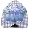 Blue Flower Barber Cape - Salon Hair Cutting Cape for Women,Men,Kids,Adults,Green Leaves Rustic Plaid Purple Haircut Cape with Adjustable Elastic Neckline Hairdressing Stylist Cape Gown Accessories view 3