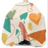 Abstract Barber Cape - Salon Hair Cutting Cape for Women,Men,Kids,Adults,Cartoon Educational Creative Doodles Art Haircut Cape with Elastic Neckline Hairdressing Stylist Cape Gown Accessories view 3