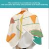 Abstract Barber Cape - Salon Hair Cutting Cape for Women,Men,Kids,Adults,Cartoon Educational Creative Doodles Art Haircut Cape with Elastic Neckline Hairdressing Stylist Cape Gown Accessories view 4