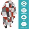 Middle Century Barber Cape - Salon Hair Cutting Cape for Women,Men,Kids,Adults,Retro Abstract Geometric European Style Haircut Cape with Elastic Neckline Hairdressing Stylist Cape Gown Accessories view 2