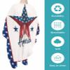 American Rustic Flag Barber Cape - Salon Hair Cutting Cape for Women,Men,Kids,Adults,Red Blue Patriotic Stars White Haircut Cape with Elastic Neckline Hairdressing Stylist Cape Gown Accessories view 2