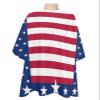 4th-of-July Barber Cape - Salon Hair Cutting Cape for Women,Men,Kids,Adults,Independence Day Red Blue Star Stripes Haircut Cape with Elastic Neckline Hairdressing Stylist Cape Gown Accessories view 1