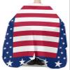 4th-of-July Barber Cape - Salon Hair Cutting Cape for Women,Men,Kids,Adults,Independence Day Red Blue Star Stripes Haircut Cape with Elastic Neckline Hairdressing Stylist Cape Gown Accessories view 3