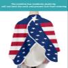 4th-of-July Barber Cape - Salon Hair Cutting Cape for Women,Men,Kids,Adults,Independence Day Red Blue Star Stripes Haircut Cape with Elastic Neckline Hairdressing Stylist Cape Gown Accessories view 4