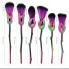 4color Soft Make Up Brushes Set,6pcs Rose Flower Foundation Brush,Super Large Face Powder Blush Brush for Powder Cosmetic ( Color : Gold ) view 2