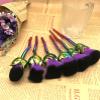 4color Soft Make Up Brushes Set,6pcs Rose Flower Foundation Brush,Super Large Face Powder Blush Brush for Powder Cosmetic ( Color : Gold ) view 3