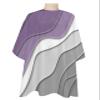 Ombre Purple Barber Cape - Salon Hair Cutting Cape for Women,Men,Kids,Adults,Abstract Geometric Grey Modern White Haircut Cape with Elastic Neckline Hairdressing Stylist Cape Gown Accessories view 1