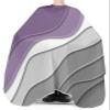 Ombre Purple Barber Cape - Salon Hair Cutting Cape for Women,Men,Kids,Adults,Abstract Geometric Grey Modern White Haircut Cape with Elastic Neckline Hairdressing Stylist Cape Gown Accessories view 3