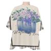 Flower Black Plaid Barber Cape - Salon Hair Cutting Cape for Women,Men,Kids,Adults,Rustic Hydrangea Florals Vase Haircut Cape with Elastic Neckline Hairdressing Stylist Cape Gown Accessories view 1