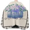 Flower Black Plaid Barber Cape - Salon Hair Cutting Cape for Women,Men,Kids,Adults,Rustic Hydrangea Florals Vase Haircut Cape with Elastic Neckline Hairdressing Stylist Cape Gown Accessories view 3