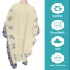 Retro Flower Barber Cape - Salon Hair Cutting Cape for Women, Men, Kids, Adults, Burlap Porcelain Floral Haircut Cape with Adjustable Elastic Neckline Hairdressing Stylist Cape Gown Accessories view 2
