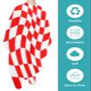Red Checkered Barber Cape - Salon Hair Cutting Cape for Women, Men, Kids, Adults, Modern Abstract Dizz Lattice Haircut Cape with Adjustable Elastic Neckline Hairdressing Stylist Cape Gown Accessories view 2