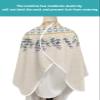 Boho Lavender Barber Cape - Salon Hair Cutting Cape for Women,Men,Kids,Adults,Retro Purple Flower Geometric Blue Orange Haircut Cape with Elastic Neckline Hairdressing Stylist Cape Gown Accessories view 4