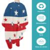 Burlap Red Blue Stripes Barber Cape - Salon Hair Cutting Cape for Women,Men,Kids,Adults,Independence Day Patriotic Star Haircut Cape with Elastic Neckline Hairdressing Stylist Cape Gown Accessories view 2