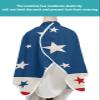 Burlap Red Blue Stripes Barber Cape - Salon Hair Cutting Cape for Women,Men,Kids,Adults,Independence Day Patriotic Star Haircut Cape with Elastic Neckline Hairdressing Stylist Cape Gown Accessories view 4