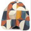 European Barber Cape - Salon Hair Cutting Cape for Women,Men,Kids,Adults,Abstract Rustic Multi Middle Century Geometric Patchwork Haircut Cape with Elastic Neckline Hairdressing Stylist Cape Gown view 3