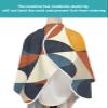 European Barber Cape - Salon Hair Cutting Cape for Women,Men,Kids,Adults,Abstract Rustic Multi Middle Century Geometric Patchwork Haircut Cape with Elastic Neckline Hairdressing Stylist Cape Gown view 4