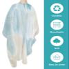 Gradient Marble Barber Cape - Salon Hair Cutting Cape for Women,Men,Kids,Adults,Modern Ombre Teal Turquoise Gold Haircut Cape with Elastic Neckline Hairdressing Stylist Cape Gown Accessories view 2