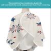Red Farmhouse Truck Barber Cape - Salon Hair Cutting Cape for Women,Men,Kids,Adults,Independence Day Patriotic Flag Red Blue Haircut Cape with Elastic Neckline Hairdressing Stylist Cape Gown view 4