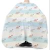 Cartoon Rainbows Barber Cape - Salon Hair Cutting Cape for Women,Men,Kids,Adults,Cute Funny Blue Geometric White Stripes Haircut Cape with Elastic Neckline Hairdressing Stylist Cape Gown Accessories view 3