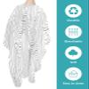 Geometric Barber Cape - Salon Hair Cutting Cape for Women,Men,Kids,Adults,Modern Abstarct Stripes Mountain Line Art Haircut Cape with Elastic Neckline Hairdressing Stylist Cape Gown Accessories view 2