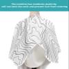Geometric Barber Cape - Salon Hair Cutting Cape for Women,Men,Kids,Adults,Modern Abstarct Stripes Mountain Line Art Haircut Cape with Elastic Neckline Hairdressing Stylist Cape Gown Accessories view 4