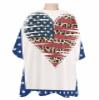 Rustic American Star Stripes Flag Barber Cape - Salon Hair Cutting Cape for Women,Men,Kids,Adults,Fourth-of-July Leopard Love Haircut Cape with Elastic Neckline Hairdressing Stylist Cape Gown view 1