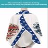 Rustic American Star Stripes Flag Barber Cape - Salon Hair Cutting Cape for Women,Men,Kids,Adults,Fourth-of-July Leopard Love Haircut Cape with Elastic Neckline Hairdressing Stylist Cape Gown view 4