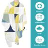Geometric Barber Cape - Salon Hair Cutting Cape for Women,Men,Kids,Adults,Modern Abstract Yellow Navy Blue Teal Cream Haircut Cape with Elastic Neckline Hairdressing Stylist Cape Gown Accessories view 2