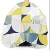 Geometric Barber Cape - Salon Hair Cutting Cape for Women,Men,Kids,Adults,Modern Abstract Yellow Navy Blue Teal Cream Haircut Cape with Elastic Neckline Hairdressing Stylist Cape Gown Accessories view 3