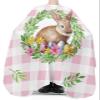Easter Barber Cape - Salon Hair Cutting Cape for Women,Men,Kids,Adults,Pink Lattice Country Rustic Egg Rabbit Leaves Haircut Cape with Elastic Neckline Hairdressing Stylist Cape Gown Accessories view 3