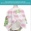 Easter Barber Cape - Salon Hair Cutting Cape for Women,Men,Kids,Adults,Pink Lattice Country Rustic Egg Rabbit Leaves Haircut Cape with Elastic Neckline Hairdressing Stylist Cape Gown Accessories view 4