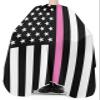 America Pink Black Flag Barber Cape - Salon Hair Cutting Cape for Women, Men, Kids, Adults, Country White Stars Haircut Cape with Adjustable Elastic Neckline Hairdressing Stylist Cape Gown Accessories view 3