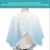 Ombre Blue Barber Cape - Salon Hair Cutting Cape for Women,Men,Kids,Adults,White Feather Fantasy Abstract Minimalistic Aesthetic Art Haircut Cape with Elastic Neckline Hairdressing Stylist Cape Gown view 4