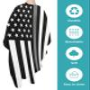 Country White Stars Barber Cape - Salon Hair Cutting Cape for Women,Men,Kids,Adults,Silver Grey Black Correctional Officer Flag Haircut Cape with Elastic Neckline Hairdressing Stylist Cape Gown view 2