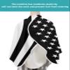 Country White Stars Barber Cape - Salon Hair Cutting Cape for Women,Men,Kids,Adults,Silver Grey Black Correctional Officer Flag Haircut Cape with Elastic Neckline Hairdressing Stylist Cape Gown view 4