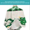 St. Patrick's Day Barber Cape - Salon Hair Cutting Cape for Women,Men,Kids,Adults,Green Shamrock Farmhouse Plaid Eucalyptus Haircut Cape with Elastic Neckline Hairdressing Stylist Cape Gown view 4