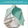 Abstract Modern Geometric Brown Art Barber Cape - Salon Hair Cutting Cape for Women,Men,Kids,Adults,Ombre Green White Ocean Seawaves,Haircut Cape with Elastic Neckline Hairdressing Stylist Cape Gown view 4