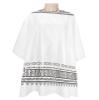 Bohemian Barber Cape - Salon Hair Cutting Cape for Women,Men,Kids,Adults,Ethnic Black Geometric Tribal Unique Chic Boho Haircut Cape with Elastic Neckline Hairdressing Stylist Cape Gown Accessories view 1