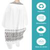 Bohemian Barber Cape - Salon Hair Cutting Cape for Women,Men,Kids,Adults,Ethnic Black Geometric Tribal Unique Chic Boho Haircut Cape with Elastic Neckline Hairdressing Stylist Cape Gown Accessories view 2