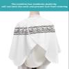 Bohemian Barber Cape - Salon Hair Cutting Cape for Women,Men,Kids,Adults,Ethnic Black Geometric Tribal Unique Chic Boho Haircut Cape with Elastic Neckline Hairdressing Stylist Cape Gown Accessories view 4